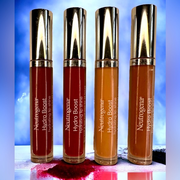 Neutrogena Hydro Boost Hydrating Lip Gloss, Vibrant, 0.1 oz Lot of four (4). - Picture 4 of 5